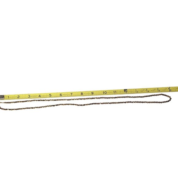 Vintage Gold and Bronze Faceted Bead Necklace - Picture 4 of 4